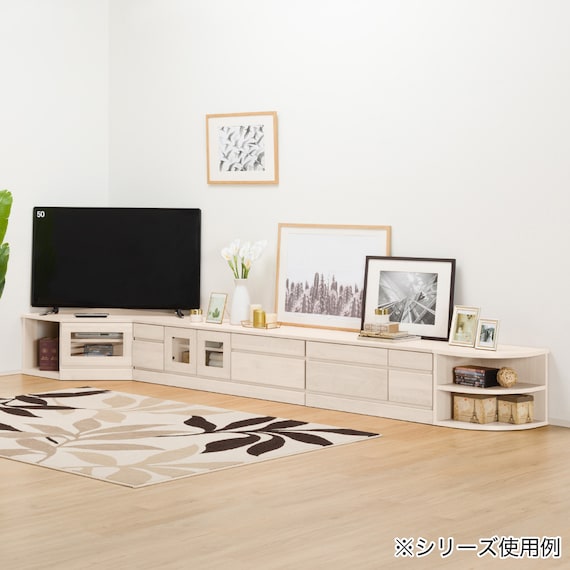 組み合わせて使えるリビングボード (ローボード 幅148.5cm) / ロータイプ (WH) 9枚目画像