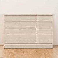 組み合わせて使えるリビングボード (チェスト 幅90cm) / ハイタイプ (WH)