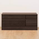 組み合わせて使えるリビングボード (チェスト 幅90cm) / ロータイプ (DBR) 1枚目画像