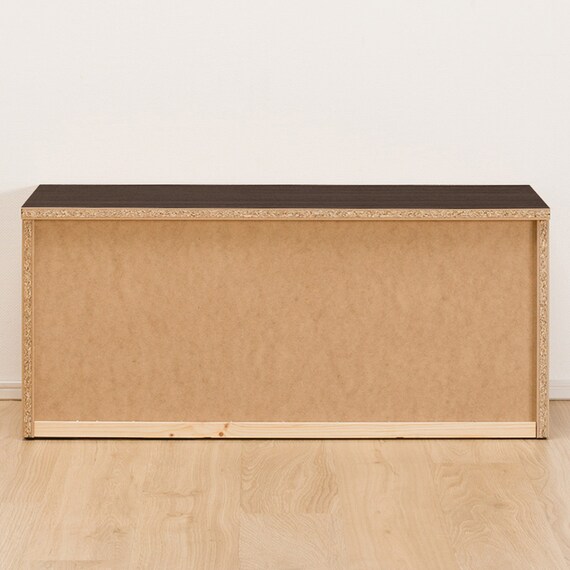 組み合わせて使えるリビングボード (チェスト 幅90cm) / ロータイプ (DBR) 4枚目画像