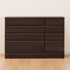 組み合わせて使えるリビングボード (チェスト 幅90cm) / ハイタイプ (DBR) 1枚目画像