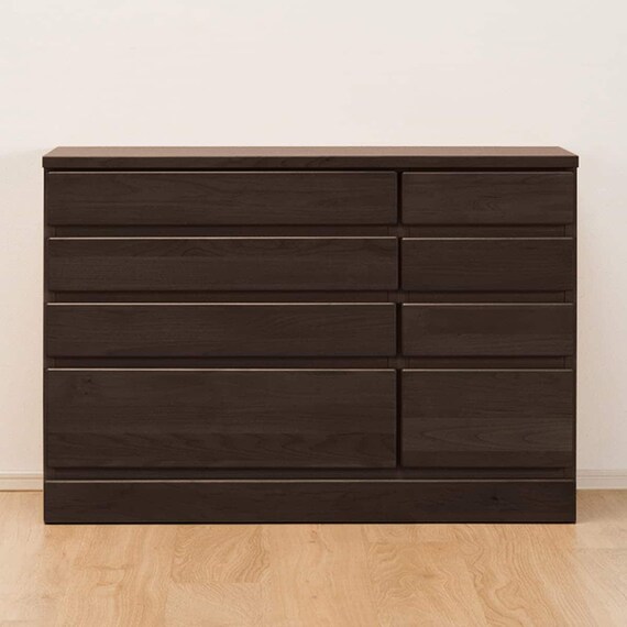 組み合わせて使えるリビングボード (チェスト 幅90cm) / ハイタイプ (DBR) 1枚目画像