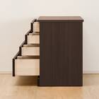 組み合わせて使えるリビングボード (チェスト 幅90cm) / ハイタイプ (DBR) 3枚目画像