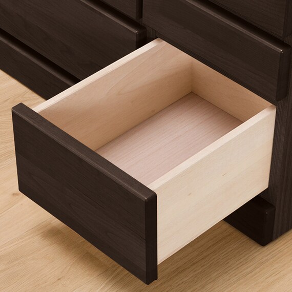 組み合わせて使えるリビングボード (チェスト 幅90cm) / ハイタイプ (DBR) 6枚目画像