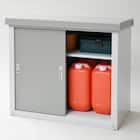 スチール収納庫 幅93cm(グレー 高さ84cm) 1枚目画像