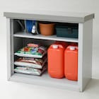 スチール収納庫 幅93cm(グレー 高さ84cm) 4枚目画像