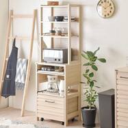 北欧スタイルのレンジラック (幅60cm)