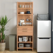 北欧スタイルのキッチンラック (幅60cm)