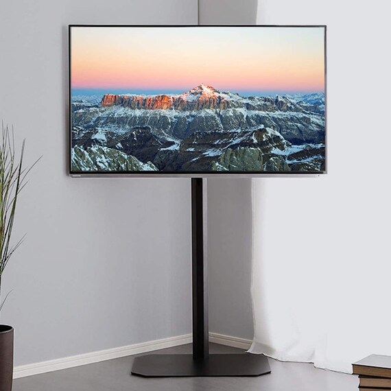 首振り壁寄せテレビスタンド (ハイタイプ OTG BK) 1枚目画像