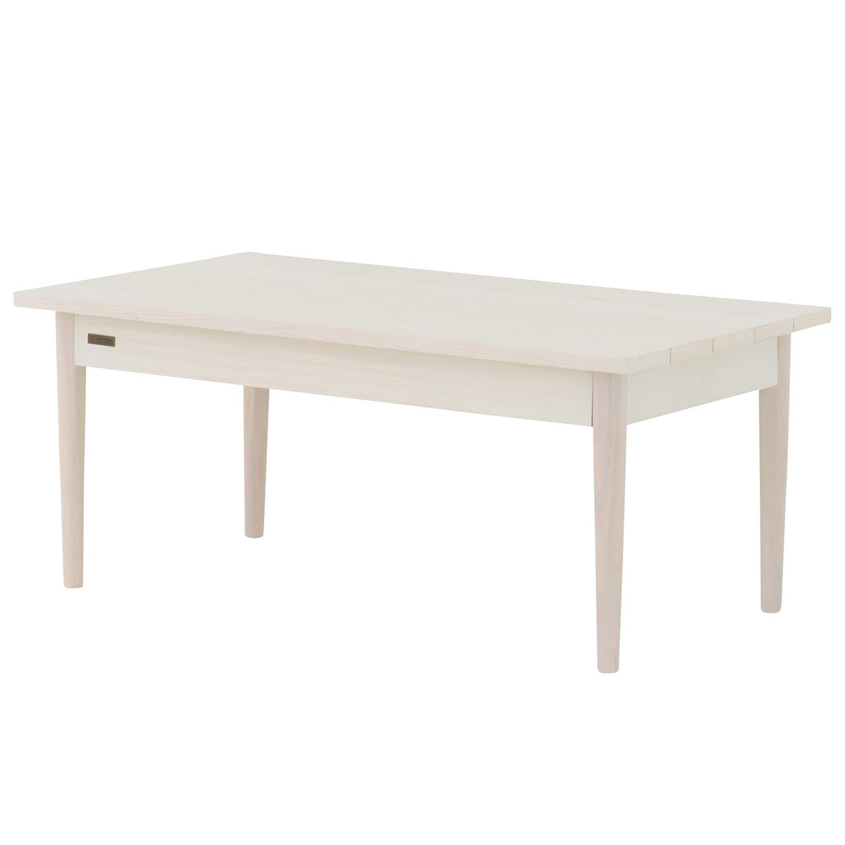 コンパクトな北欧風ローテーブル　90×50cm(ホワイトウォッシュ)