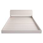 宮・コンセント付き北欧調フロアベッドフレーム(S WH) 12枚目画像