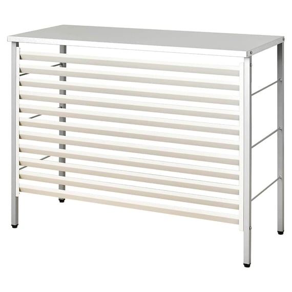 エアコン室外機カバー(標準 幅91cm)アイボリー 1枚目画像