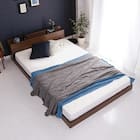 宮・コンセント付き北欧調フロアベッドフレーム(S WAL) 1枚目画像