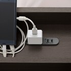 宮・コンセント付き北欧調フロアベッドフレーム(S DBR) 7枚目画像