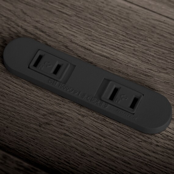 宮・コンセント付き北欧調フロアベッドフレーム(S DBR) 8枚目画像