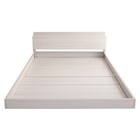 宮・コンセント付き北欧調フロアベッドフレーム(SD WH) 9枚目画像