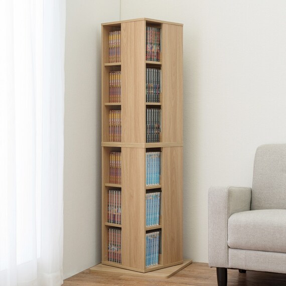 壁付けできる回転式コミックラック6段(NA) 1枚目画像