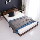 宮・コンセント付き北欧調フロアベッドフレーム(SD WAL) 1枚目画像