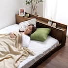 宮・コンセント付き北欧調フロアベッドフレーム(SD WAL) 7枚目画像