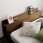 宮・コンセント付き北欧調フロアベッドフレーム(SD WAL) 10枚目画像