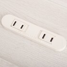 宮・コンセント付き北欧調フロアベッドフレーム(D WH) 8枚目画像