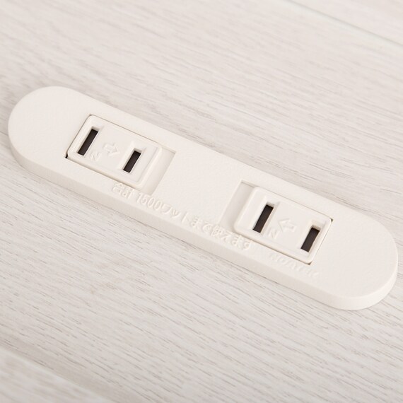 宮・コンセント付き北欧調フロアベッドフレーム(D WH) 8枚目画像