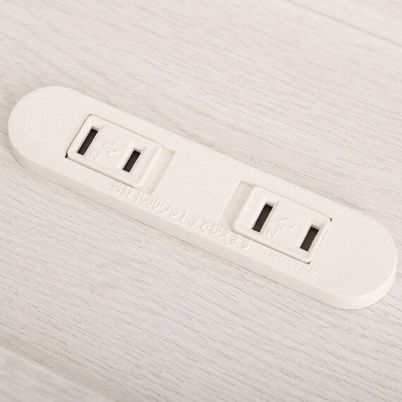 宮・コンセント付き北欧調フロアベッドフレーム(D WH) 11枚目画像