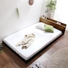 宮・コンセント付き北欧調フロアベッドフレーム(D WAL) 5枚目画像