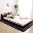 宮・コンセント付き北欧調フロアベッドフレーム(D WAL) 6枚目画像