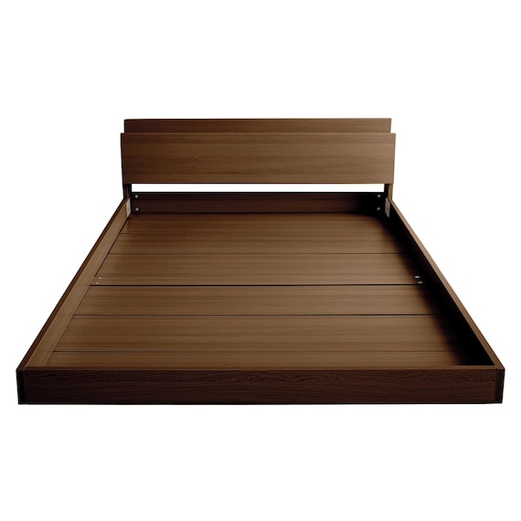 宮・コンセント付き北欧調フロアベッドフレーム(D WAL) 13枚目画像