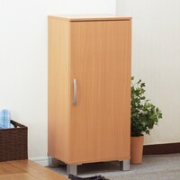 ナチュラルな木目調のシューズボックス（扉タイプ 1ドア 幅45cm）
