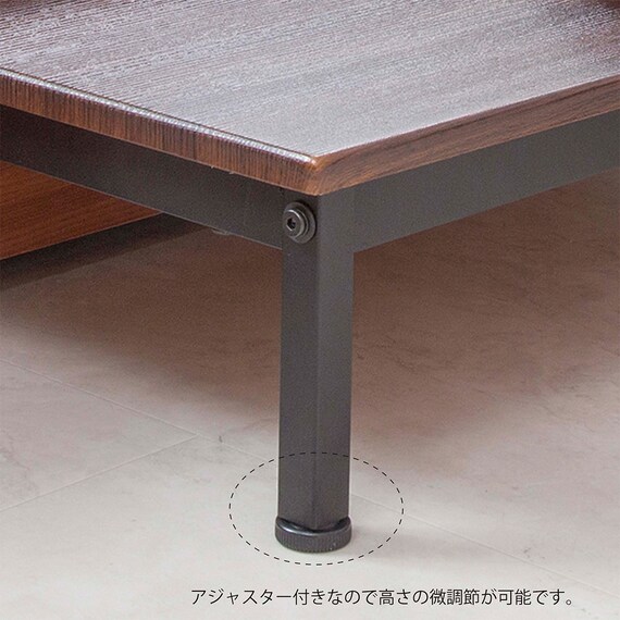 玄関ベンチ&踏み台 (ダークブラウン) 7枚目画像