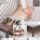 玄関ベンチ&踏み台 (ダークブラウン) 10枚目画像