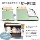 インテリアになじむスリムなブレッドケース (ライトグリーン) 5枚目画像