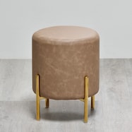 レザー調 円柱型スツール