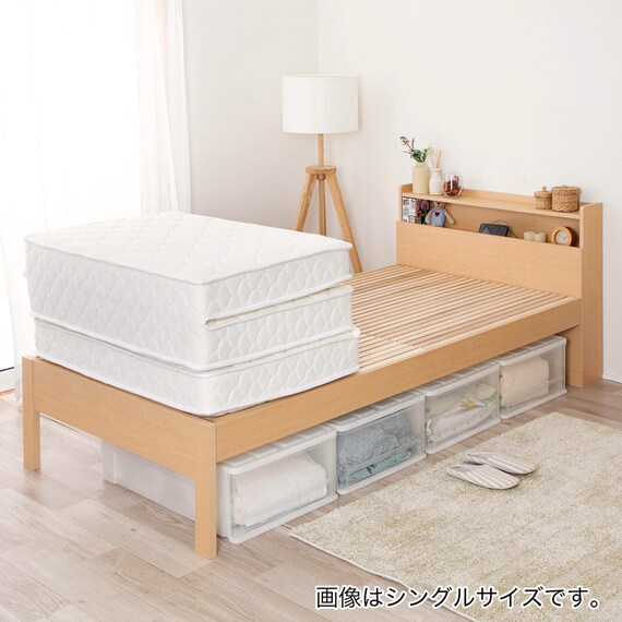 ダブル 3つ折りポケットコイルマットレス 13枚目画像