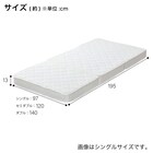 ダブル 3つ折りポケットコイルマットレス 18枚目画像