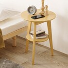 棚付き 円形サイドテーブル(NA) 1枚目画像