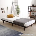 天然木3段階高さ調整 脚付きすのこベッド(S DBR) 9枚目画像