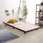 天然木3段階高さ調整 脚付きすのこベッド(S DBR) 11枚目画像