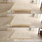 天然木3段階高さ調整 脚付きすのこベッド(S DBR) 16枚目画像