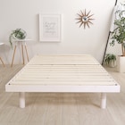 天然木3段階高さ調整 脚付きすのこベッド(S WW) 7枚目画像