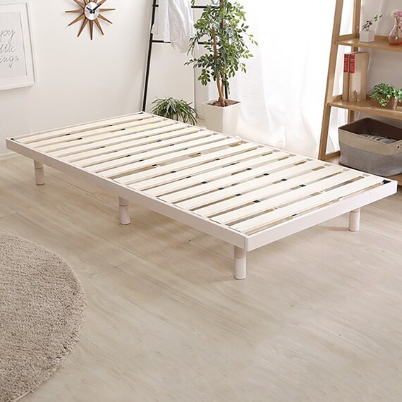 天然木3段階高さ調整 脚付きすのこベッド(S WW) 11枚目画像