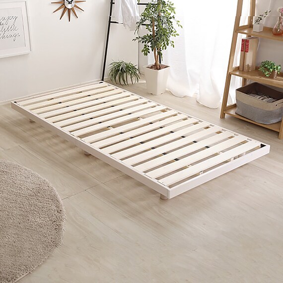 天然木3段階高さ調整 脚付きすのこベッド(S WW) 12枚目画像