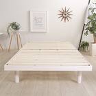 天然木3段階高さ調整 脚付きすのこベッド(S WW) 14枚目画像