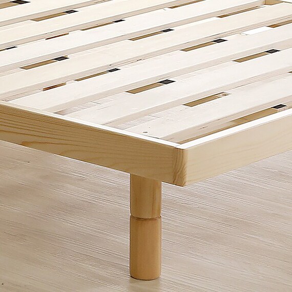 天然木3段階高さ調整 脚付きすのこベッド(SD NA) 17枚目画像