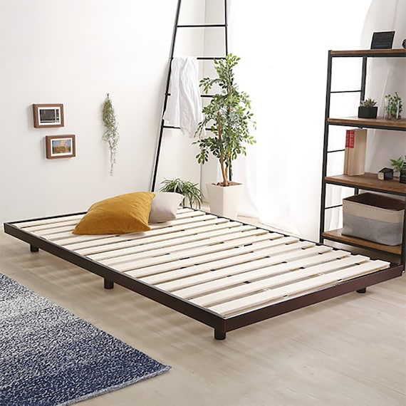 天然木3段階高さ調整 脚付きすのこベッド(SD DBR) 9枚目画像