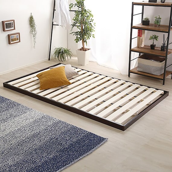 天然木3段階高さ調整 脚付きすのこベッド(SD DBR) 11枚目画像