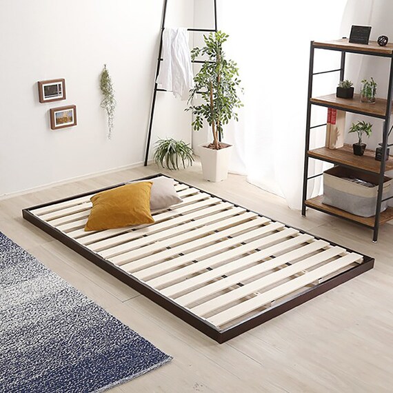 天然木3段階高さ調整 脚付きすのこベッド(SD DBR) 12枚目画像