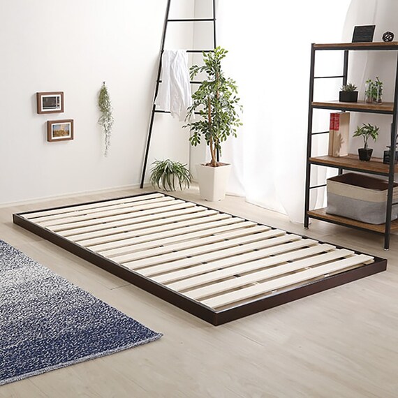 天然木3段階高さ調整 脚付きすのこベッド(SD DBR) 14枚目画像